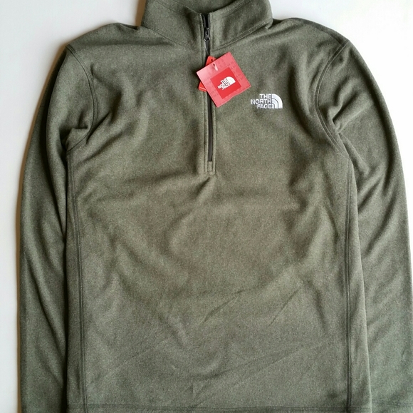 Men The North Face 100 Glacier Fleece Green - Picture 2 of 4
